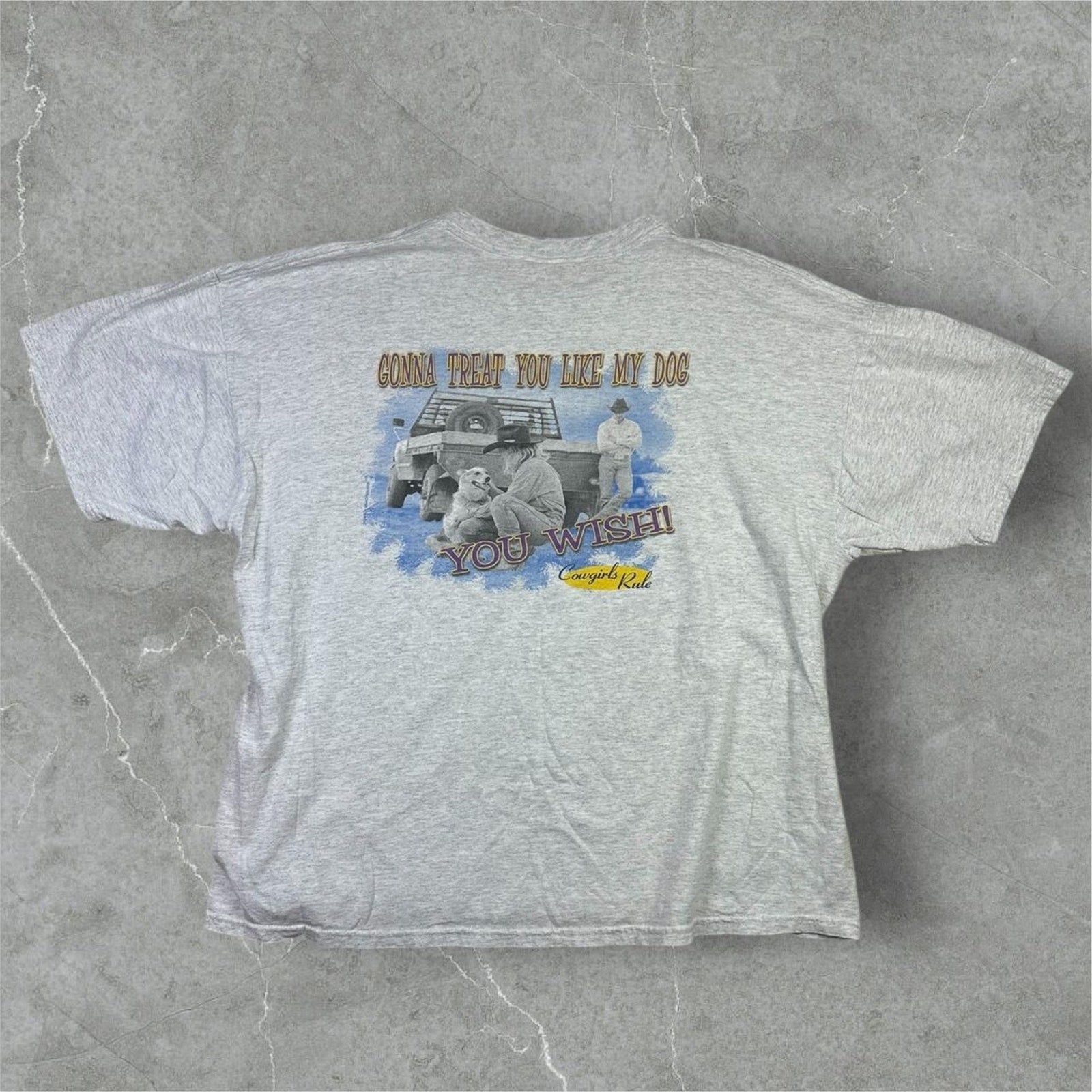 Vintage 2000s Cowgirls Rule T-Shirt Large