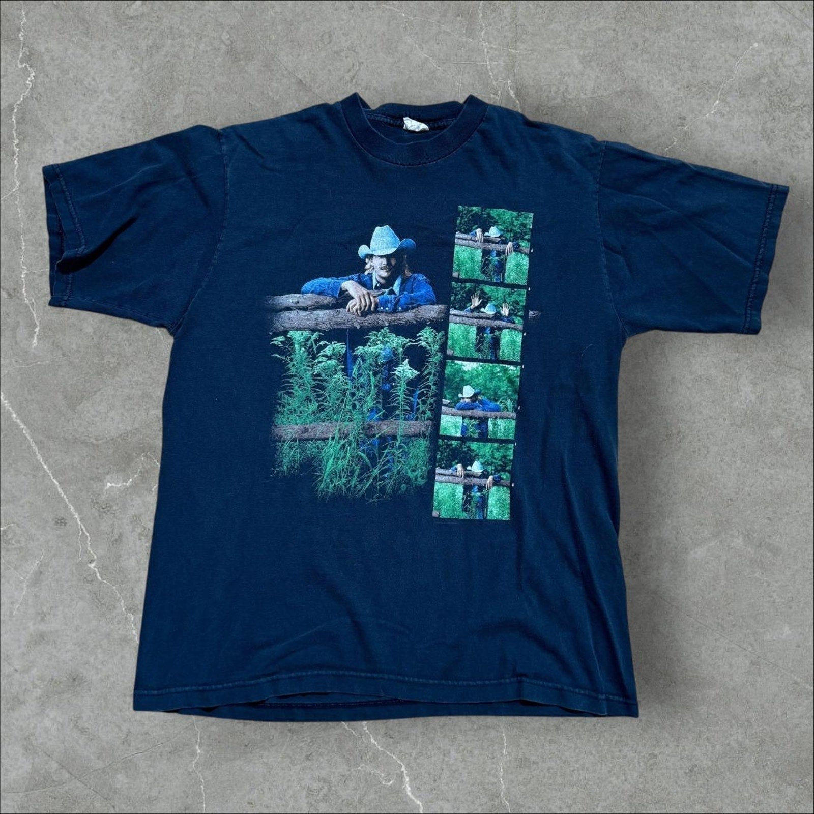 Alan Jackson Vintage Field Tee Black XL