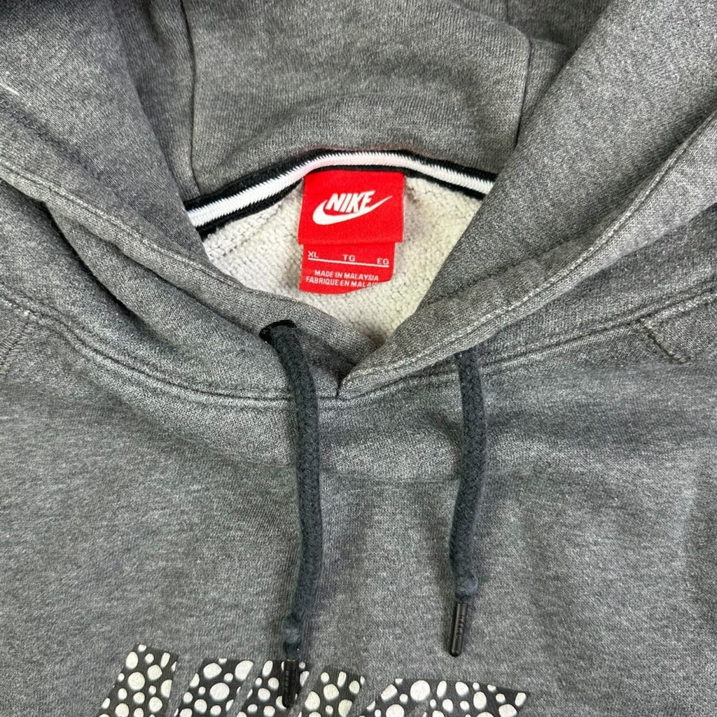 Nike Polka Dot Swoosh Hoodie Grey