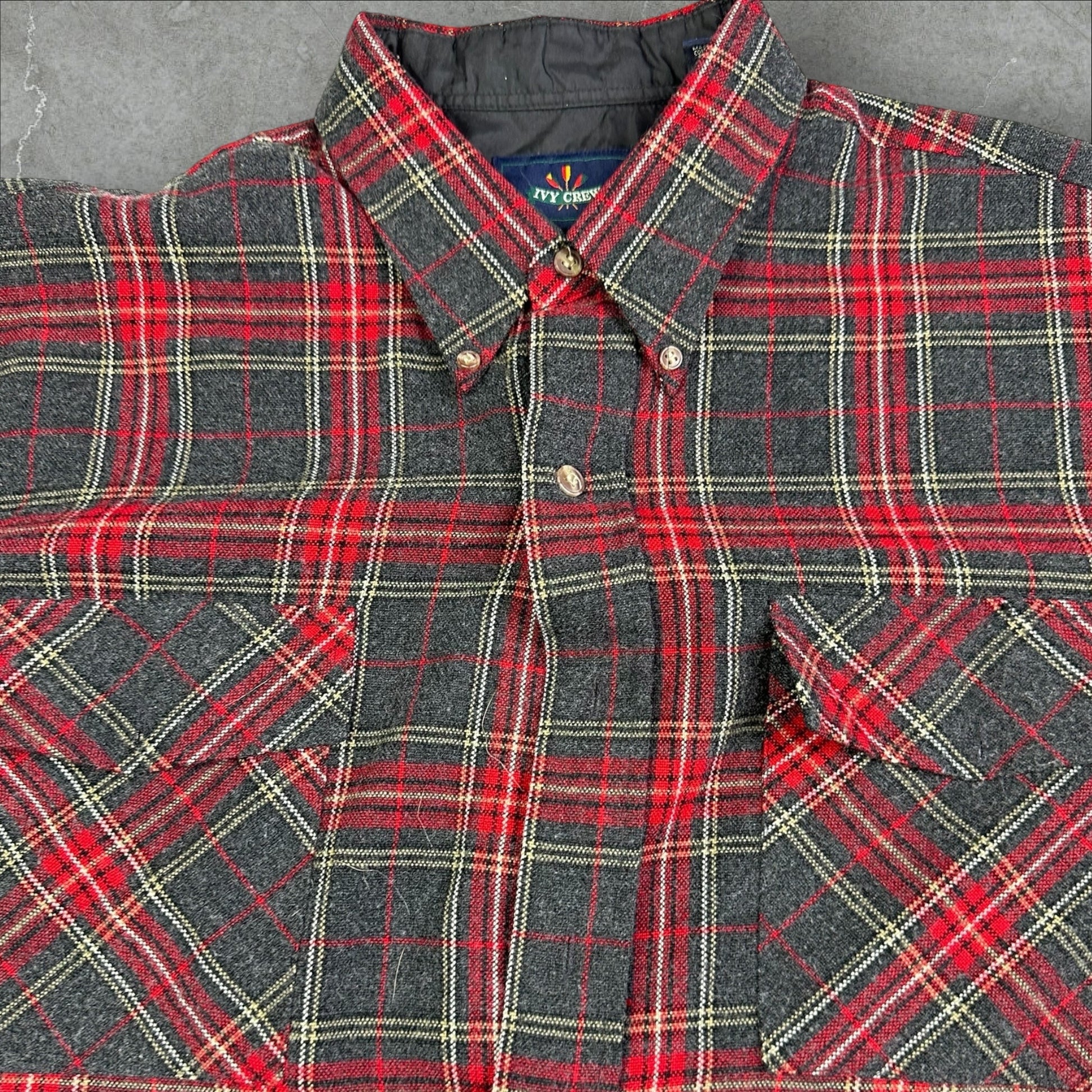 Ivy Crew Quilted Button Up Flannel