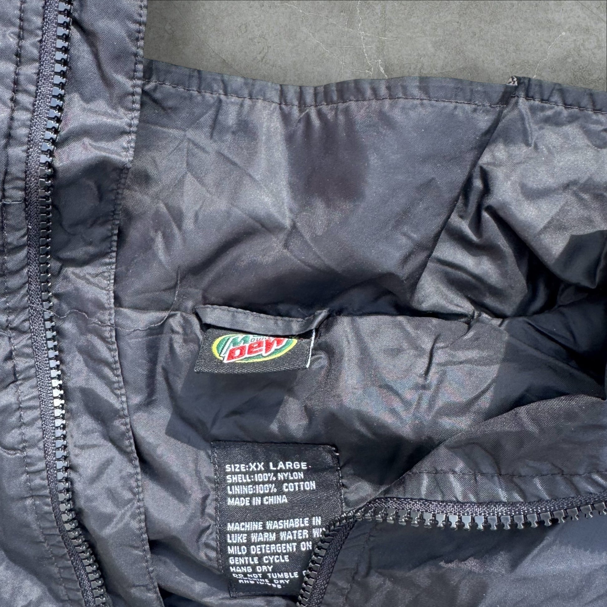 Mountain dew zip windbreaker jacket