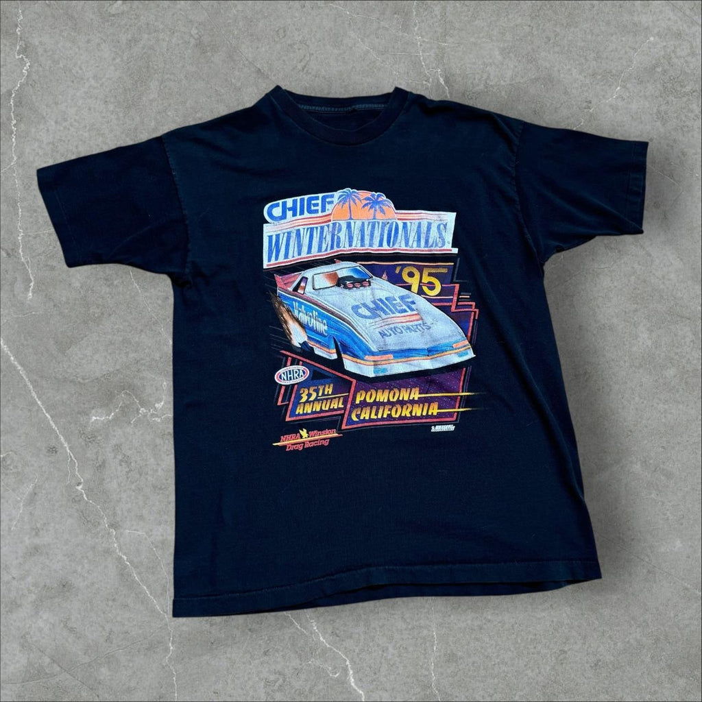 Vintage 1995 NHRA International Houston Racing Tee XL