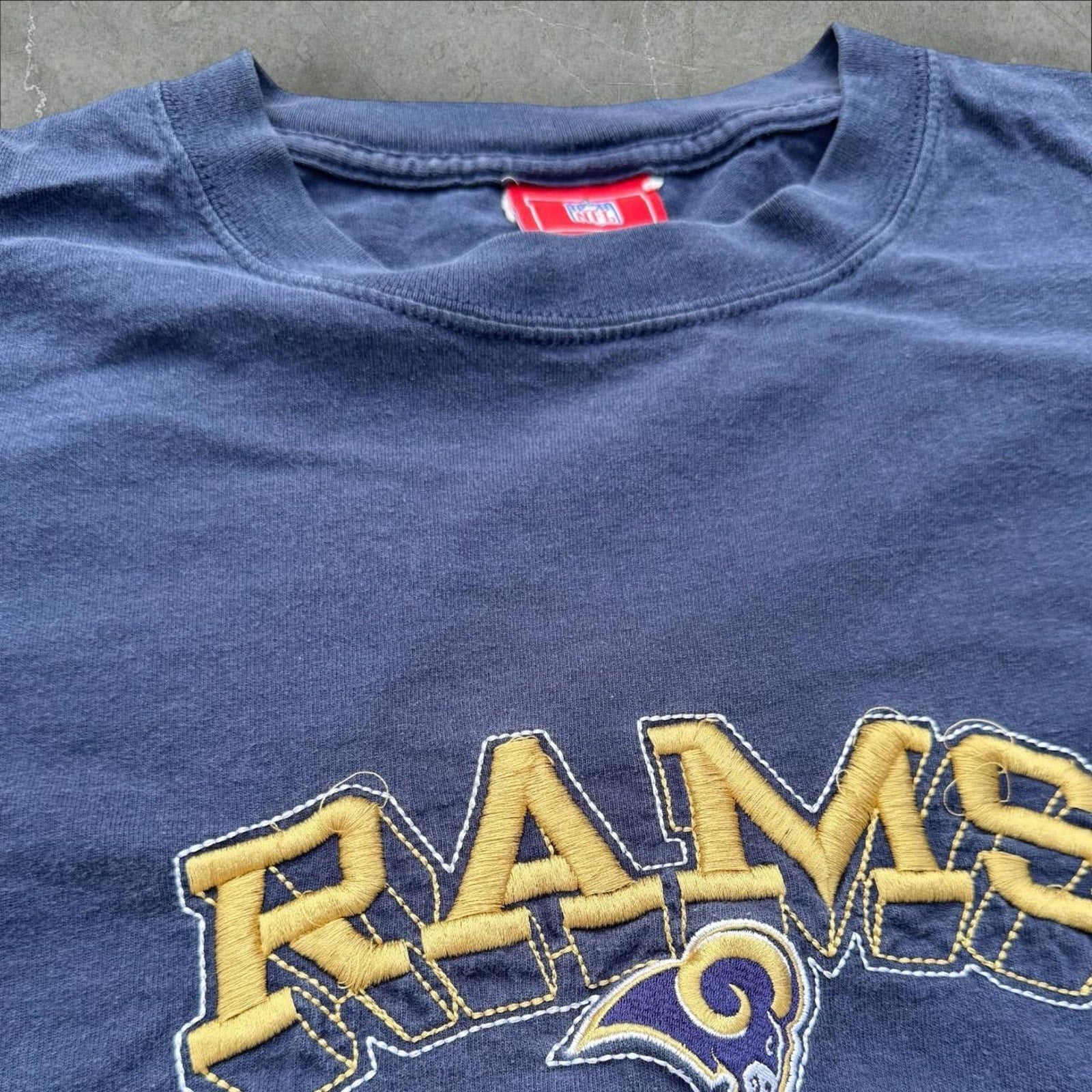 Vintage Rams NFL Tee Embroidered