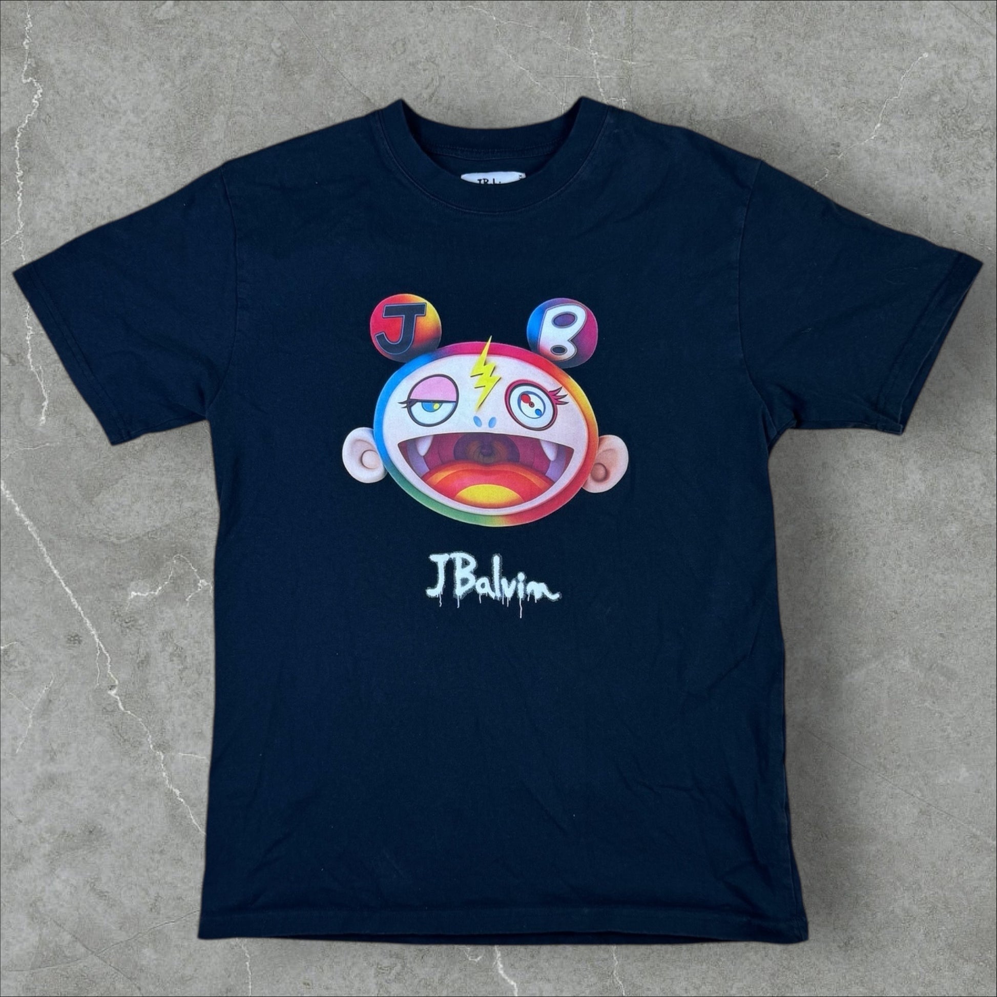 J Balvin x Takashi Murakami Collab Monster Face Tee M