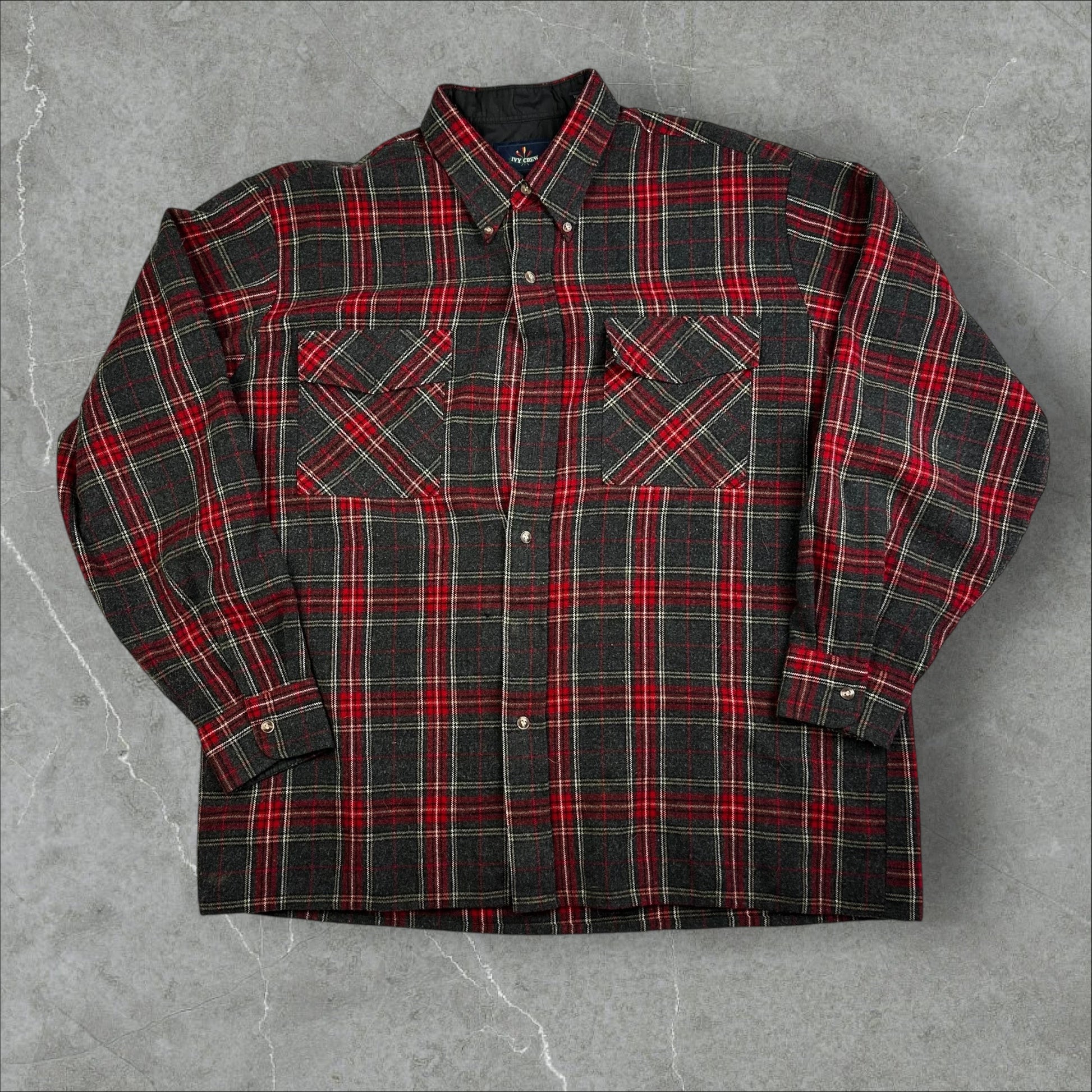 Ivy Crew Quilted Button Up Flannel