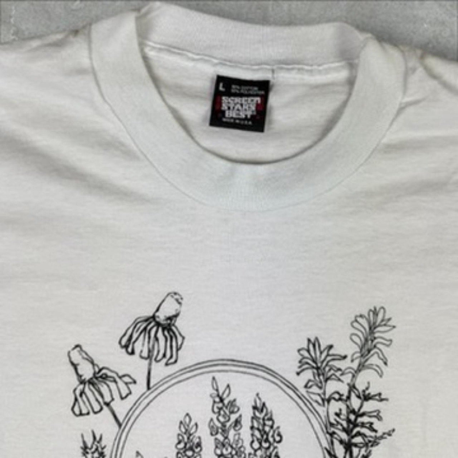 Vintage 90s "Texas Fever" single stitch screen stars tee