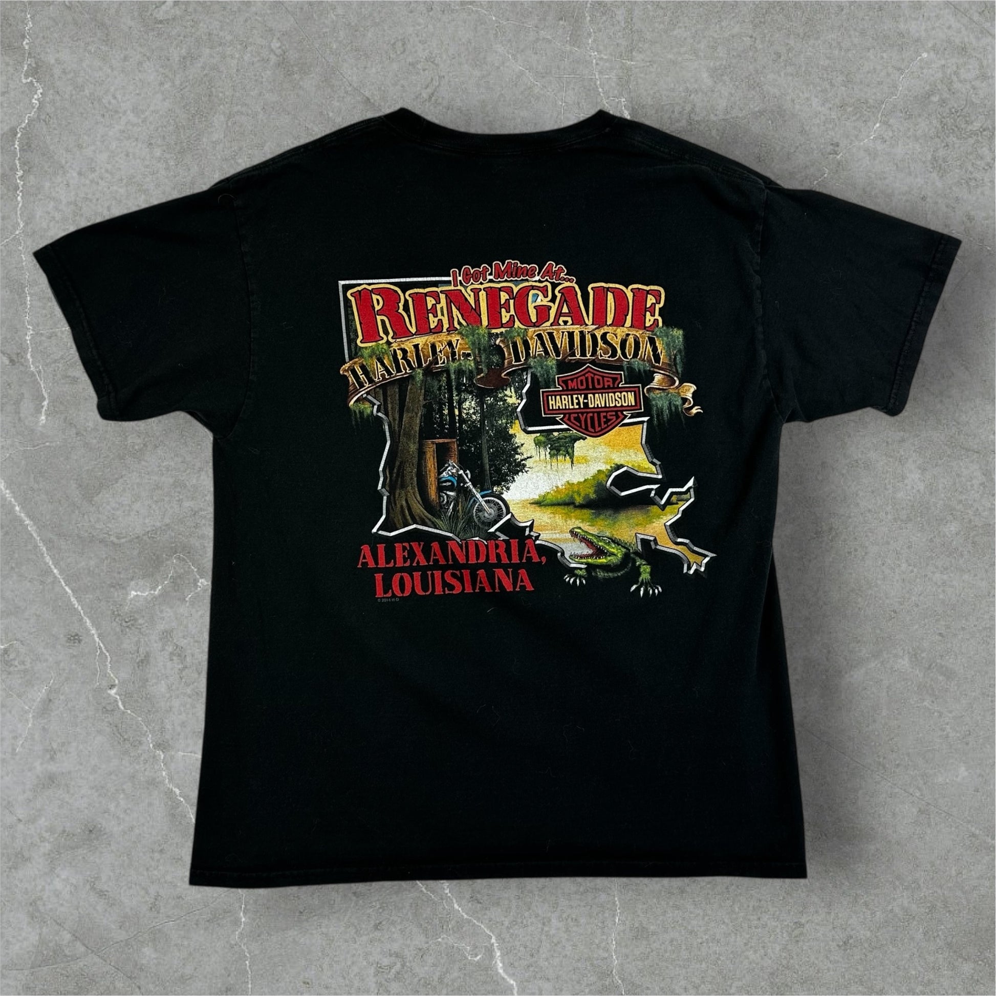 Harley Davidson Alexandria Louisiana Bayou T-Shirt