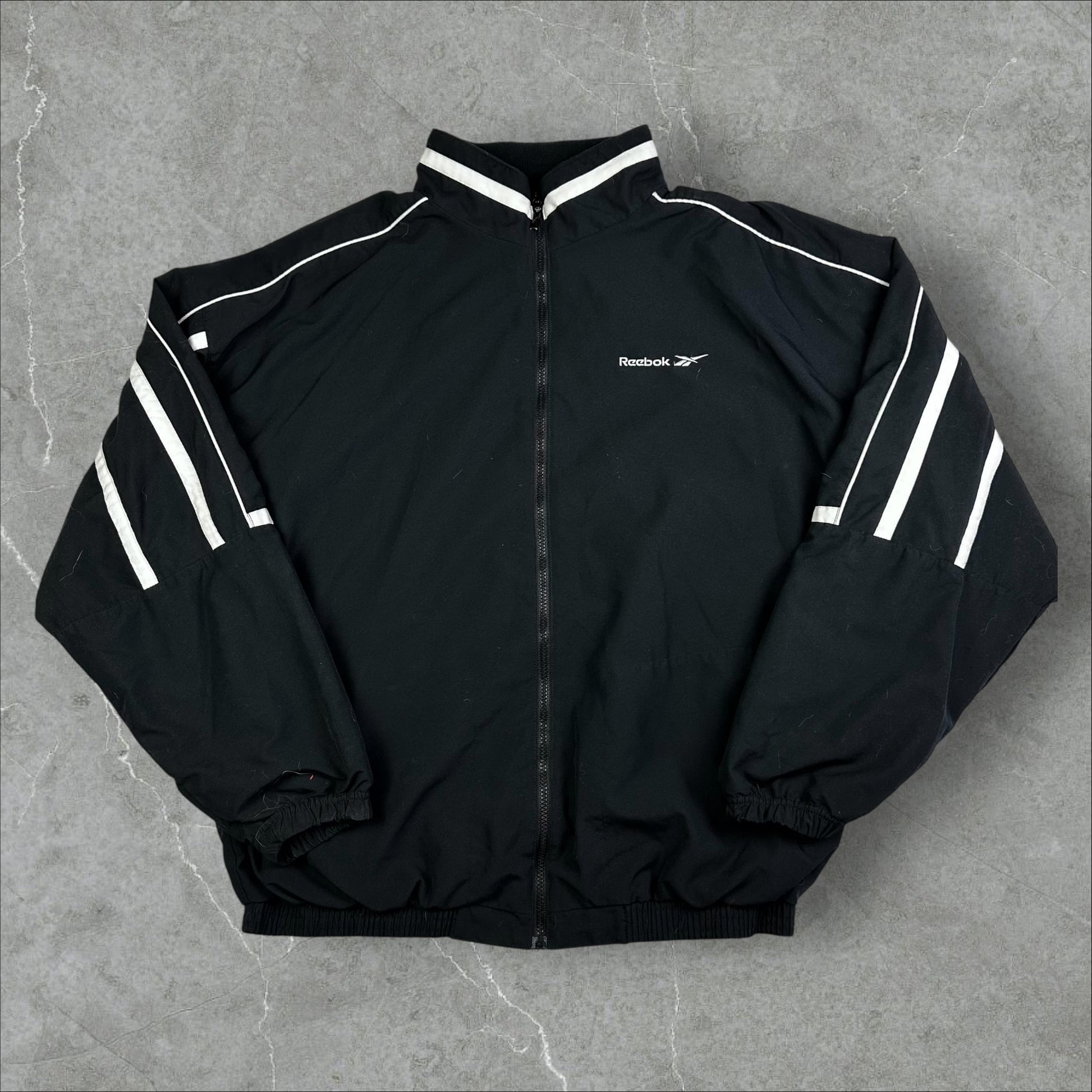 Reebok Lined Sport Full Zip Jacket 90s