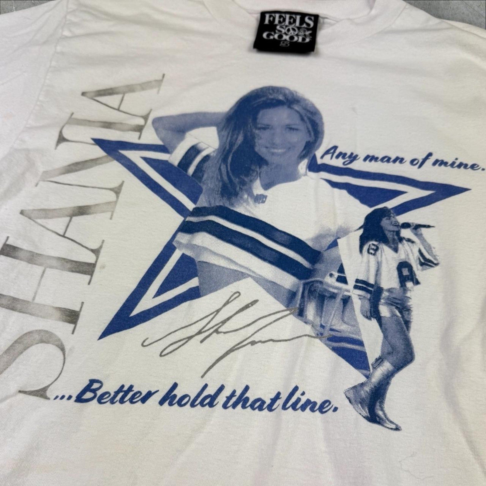 Vintage Shania Twain Dallas COWBOYS Tee