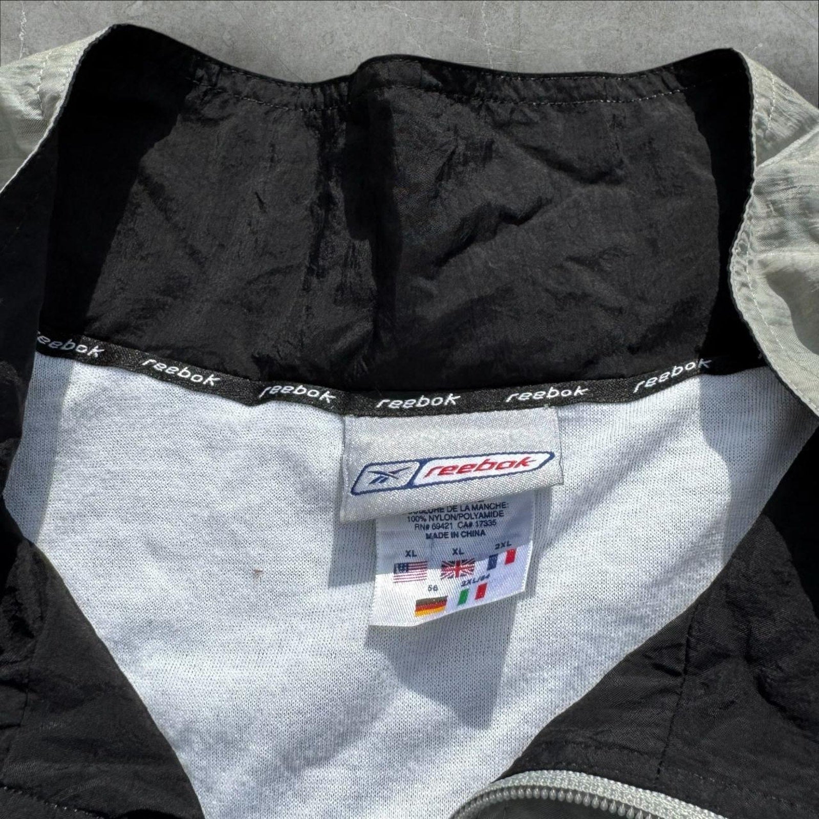 Vintage Reebok Lined Nylon Windbreaker