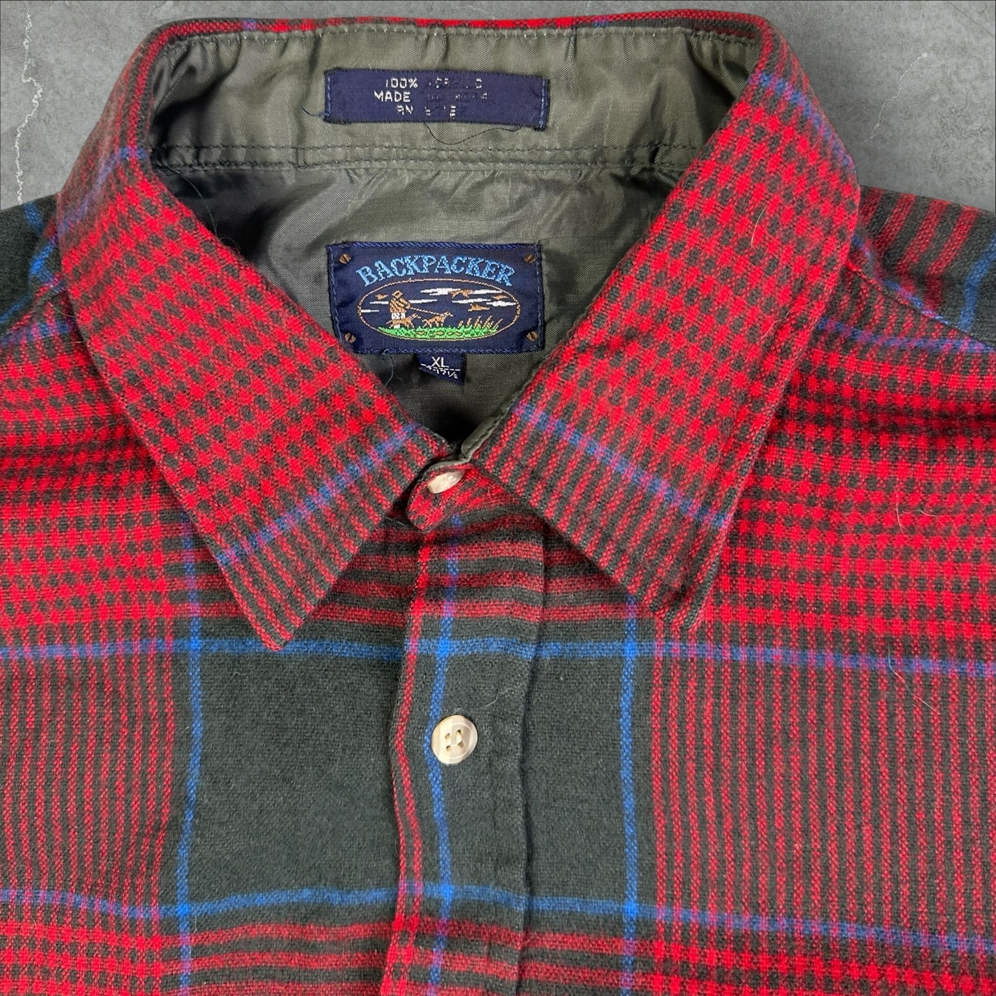 Backpacker Wool Plaid Flannel