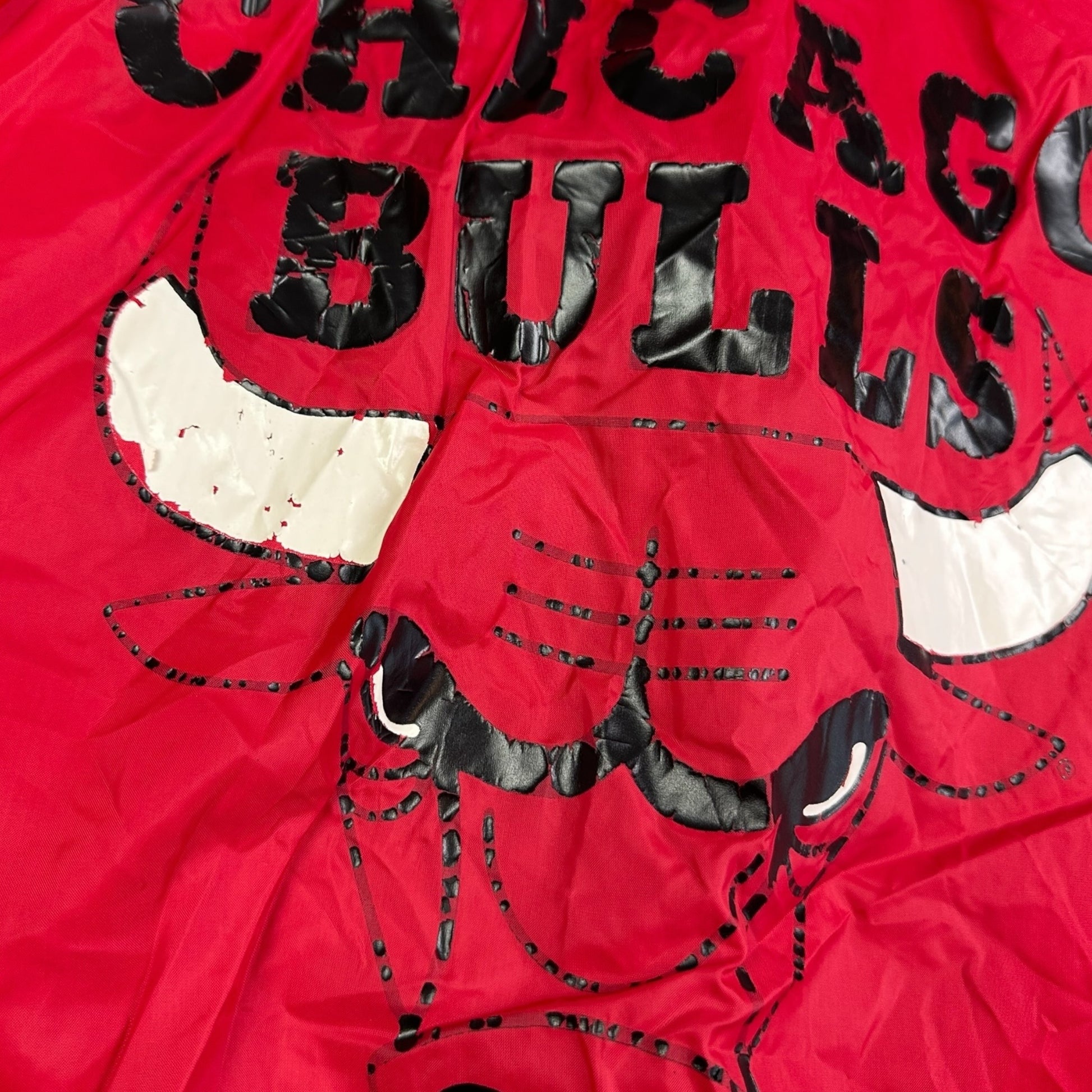 Chicago Bulls Chalkline Satin Bomber Jacket 90s