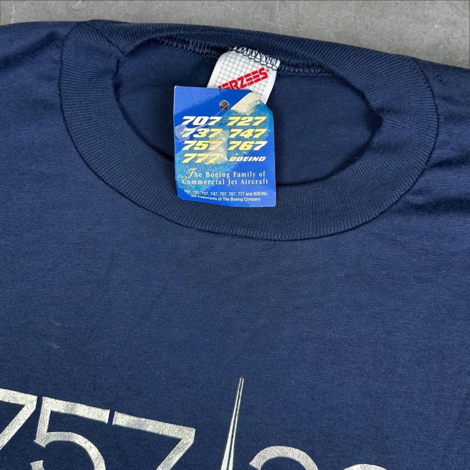 Vintage Boeing Jet Transport T-Shirt Jerzeez (New With Tags) single stitch