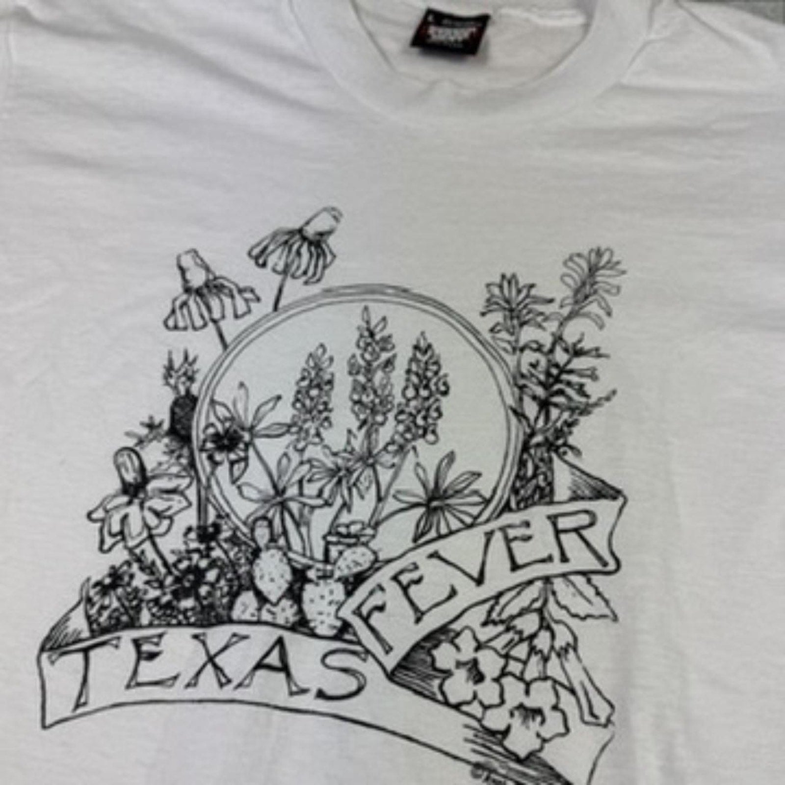 Vintage 90s "Texas Fever" single stitch screen stars tee
