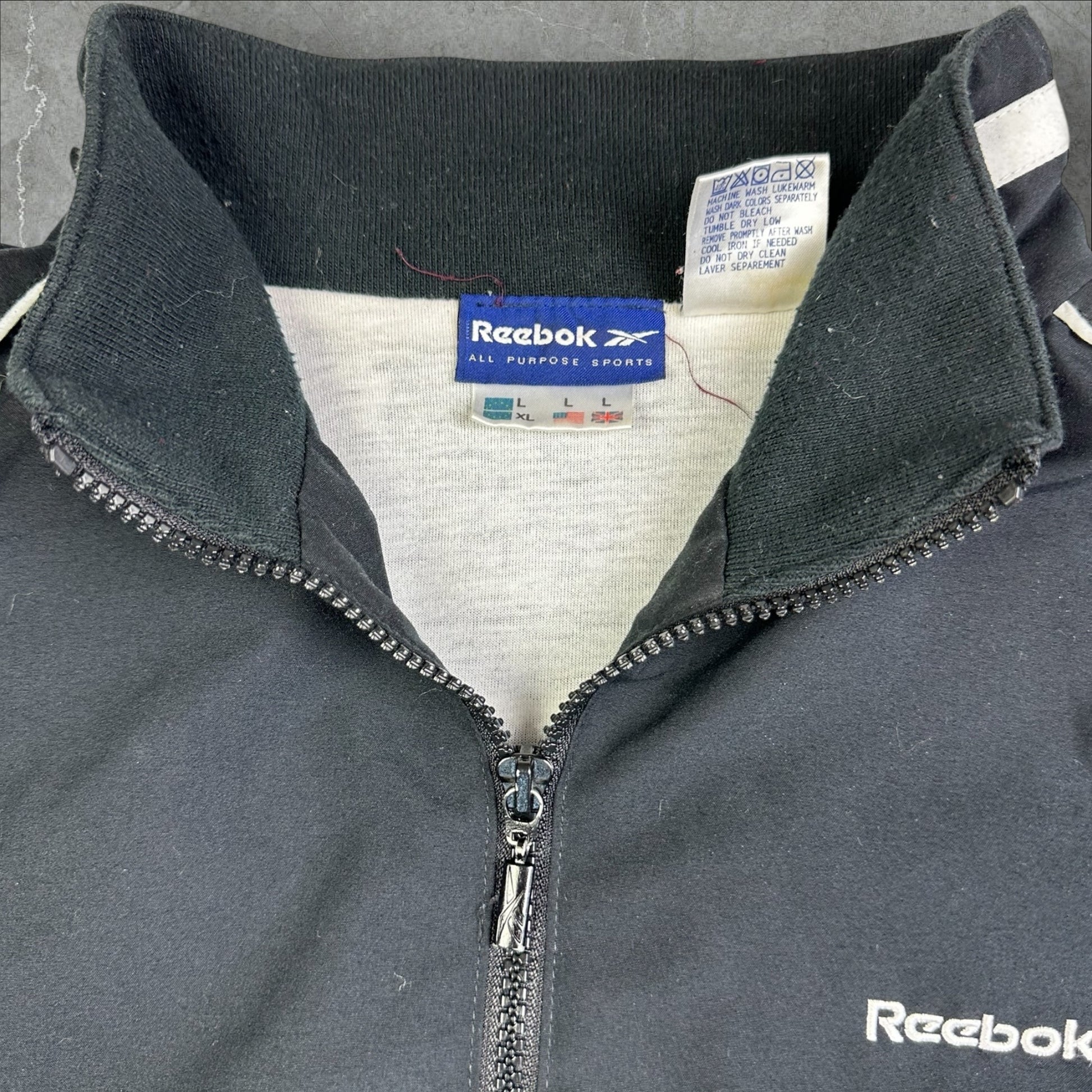 Reebok Lined Sport Full Zip Jacket 90s