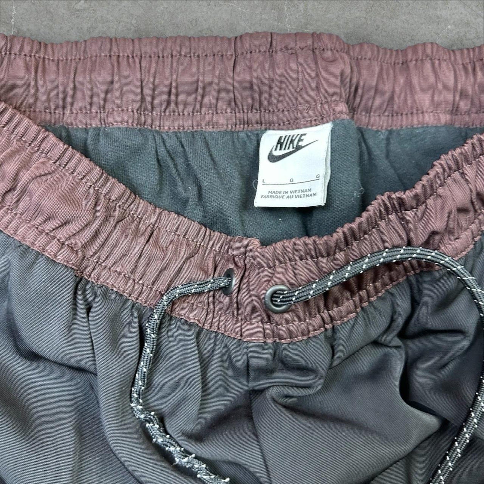 Nike Brown Taper Leg Polyester Tech Sweatpants