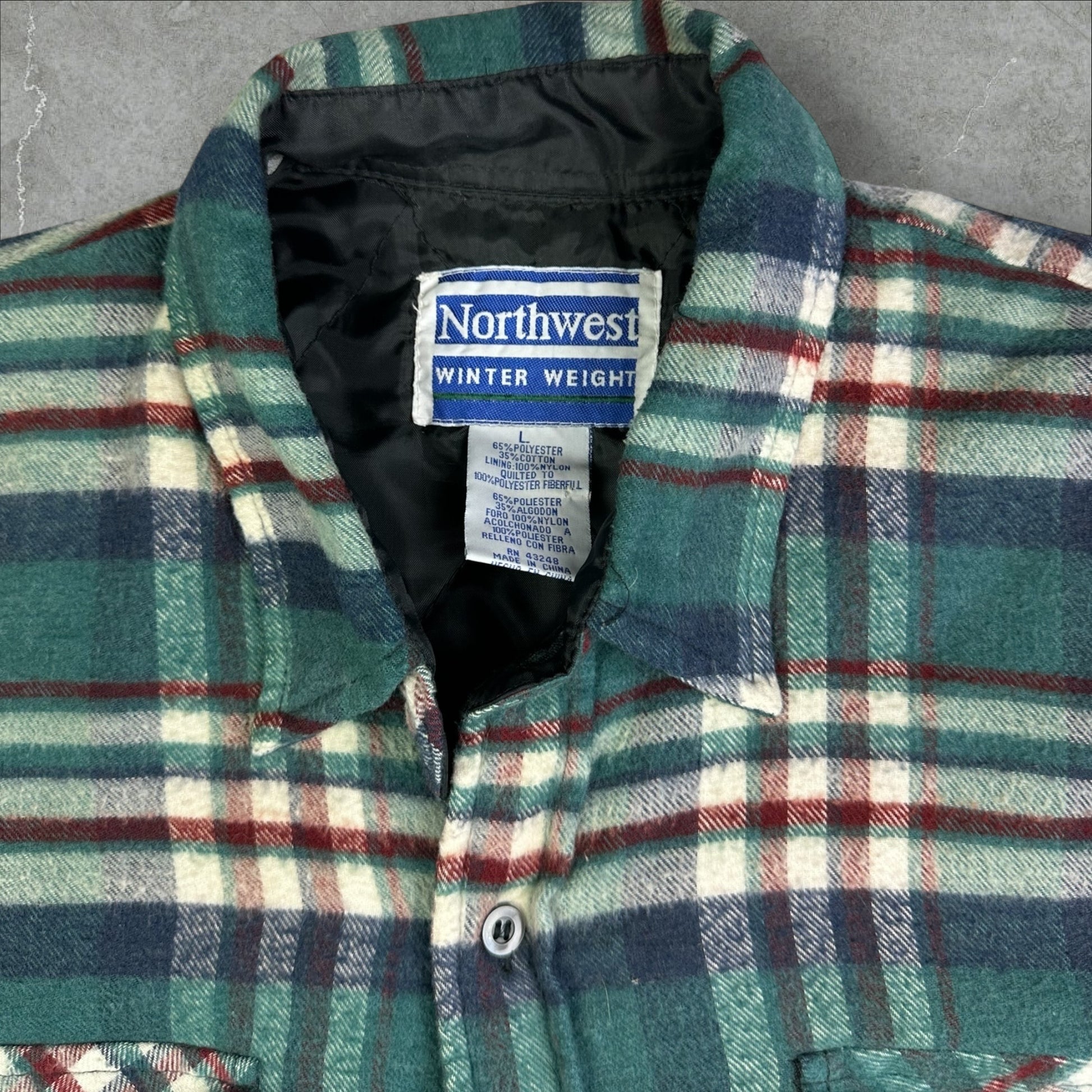 Northwest Winter Weight Quilted Polyester Lined Flannel