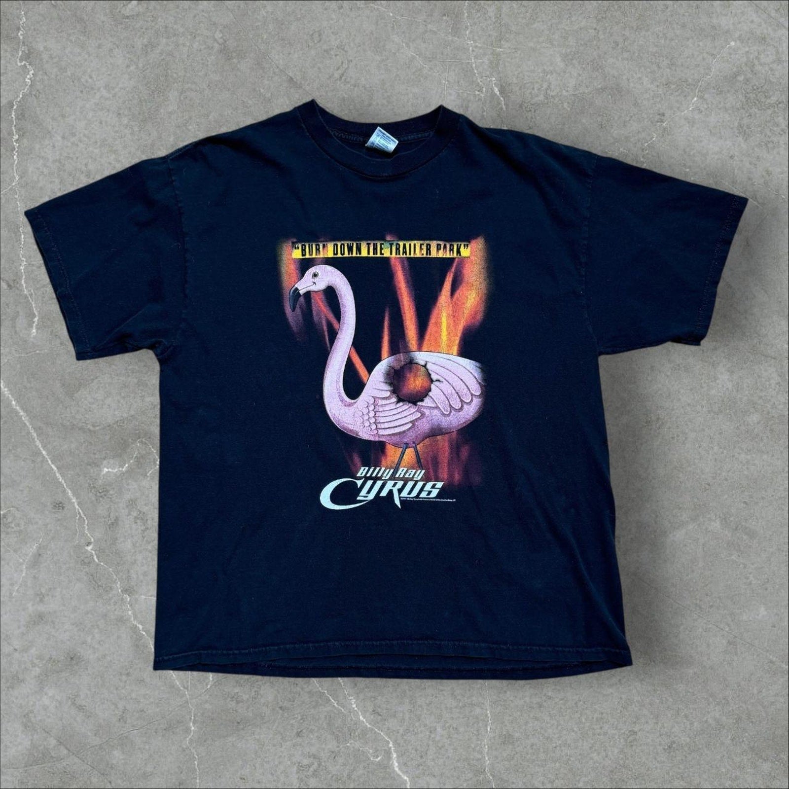 Billy Ray Cyrus Tour Tee "Burn Down the Trailer Park" 2001