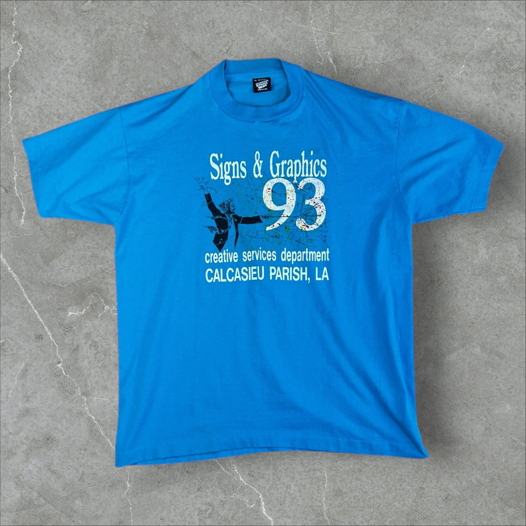 Calcasieu Parish Louisiana Creative Services Dept. T-Shirt 1993