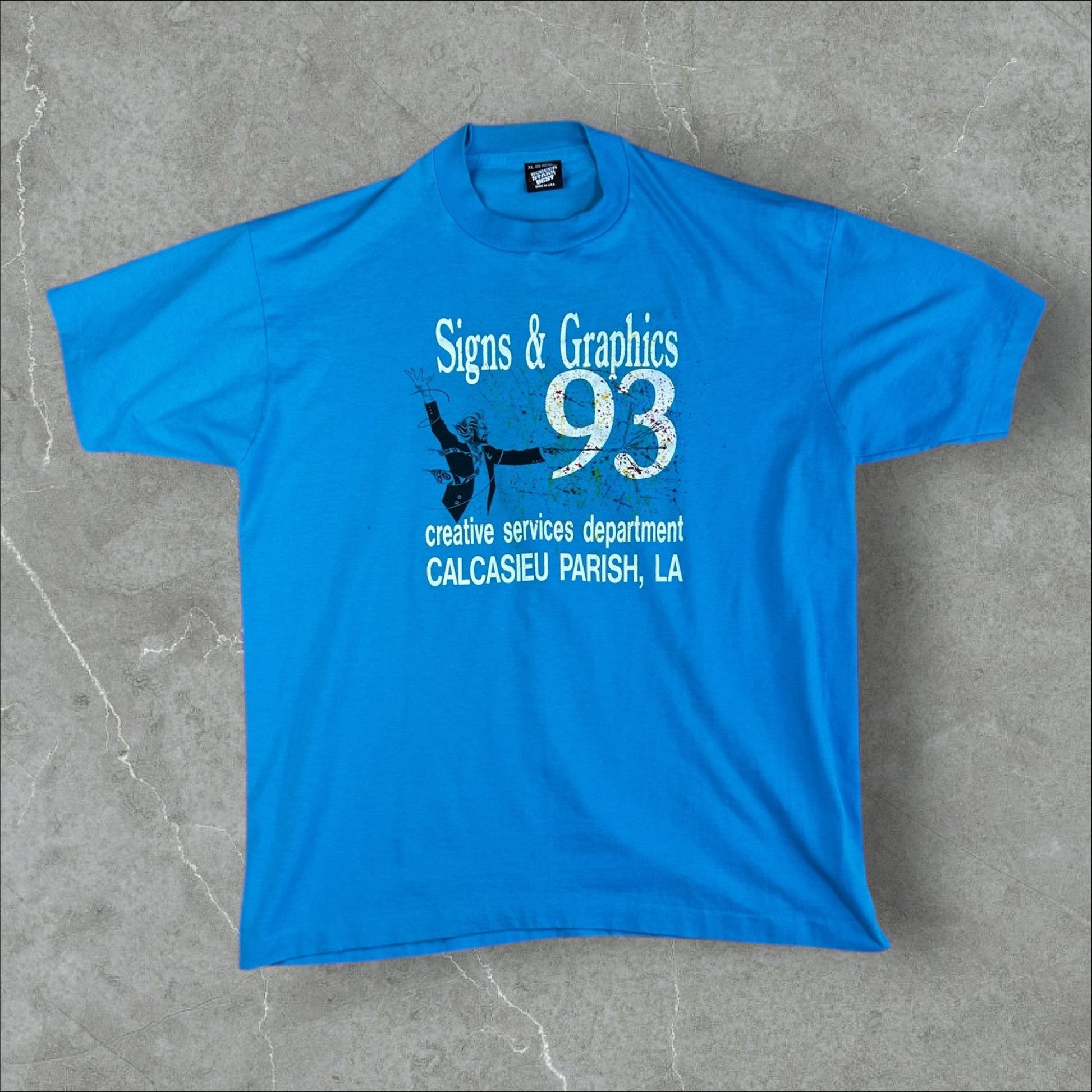 Calcasieu Parish Louisiana Creative Services Dept. T-Shirt 1993