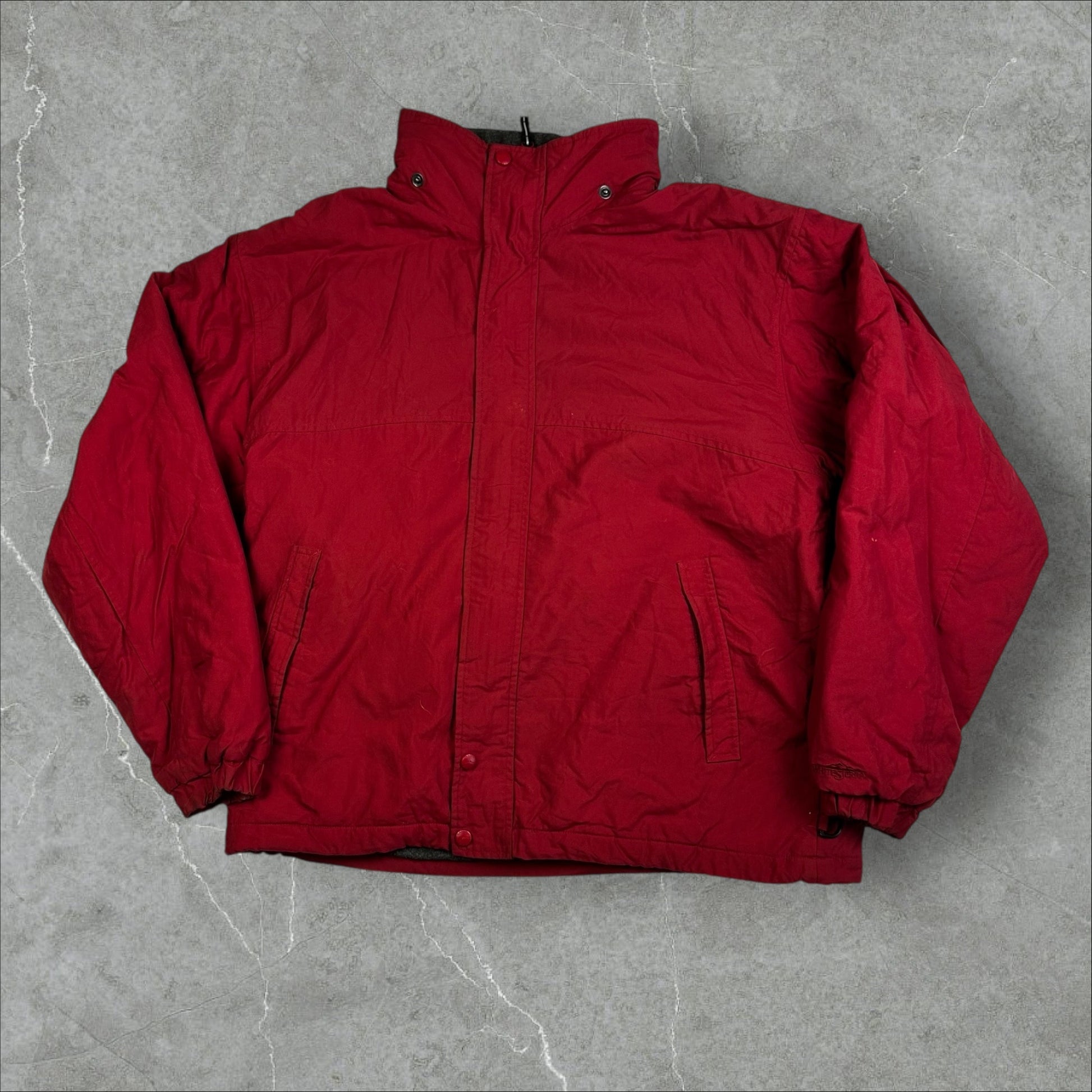 Vintage White Sierra Nylon Lined Ski Jacket
