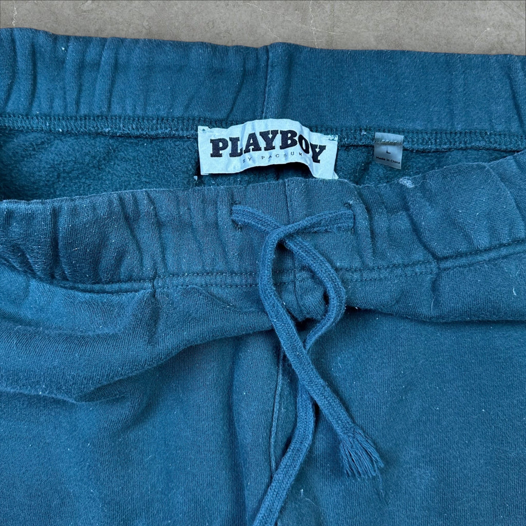 Playboy Love Palm Tree Puff Print Jogger Sweatpants