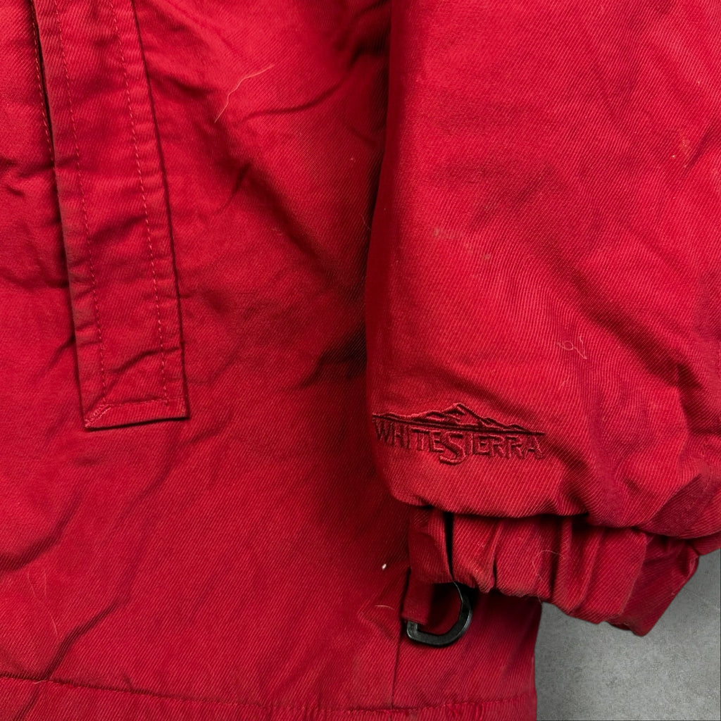 Vintage White Sierra Nylon Lined Ski Jacket