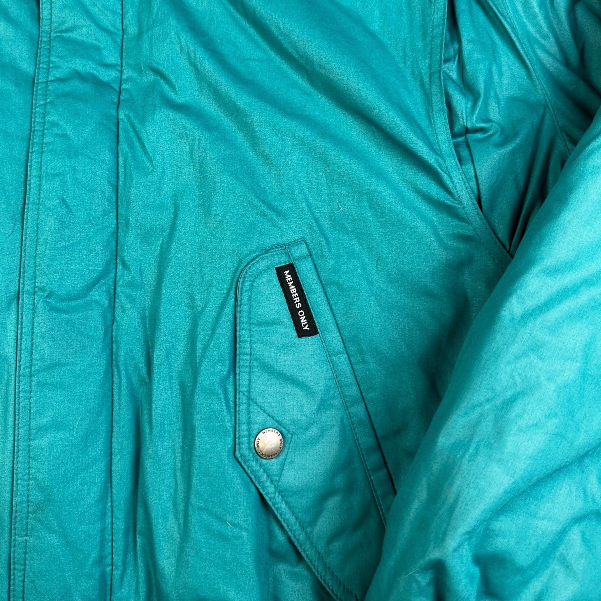 Members Only Fleece Lined Ski Coat 90s