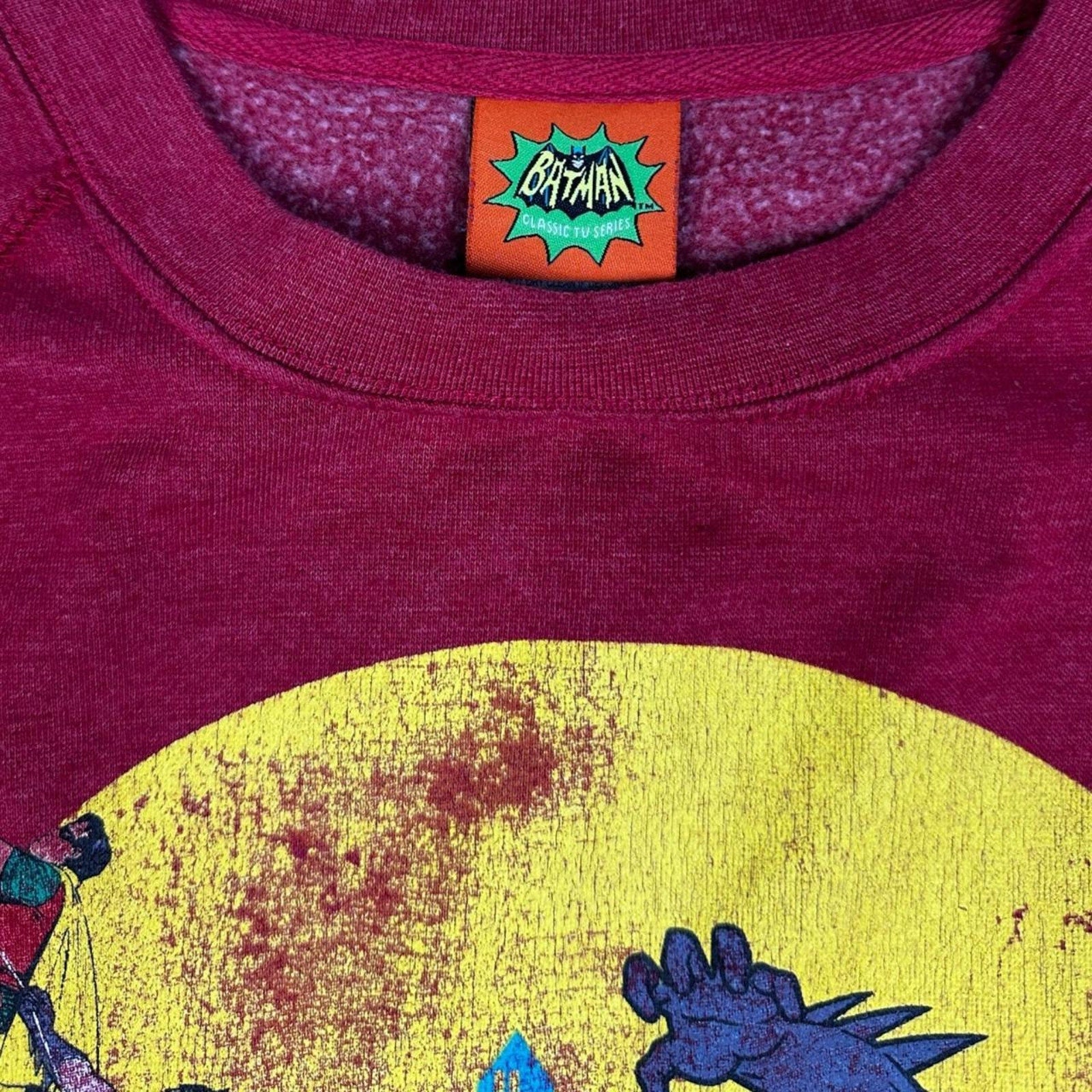 Vintage Batman Crewneck Red Medium