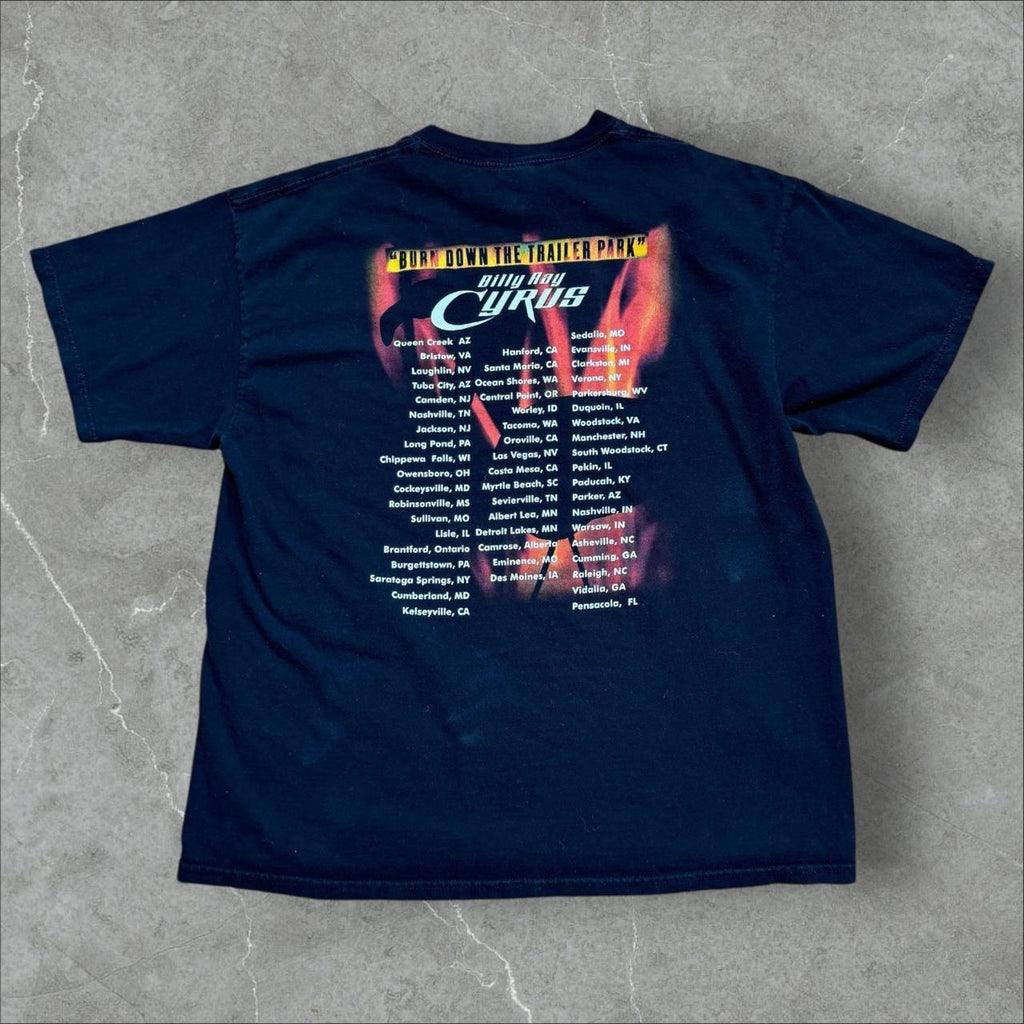 Billy Ray Cyrus Tour Tee "Burn Down the Trailer Park" 2001