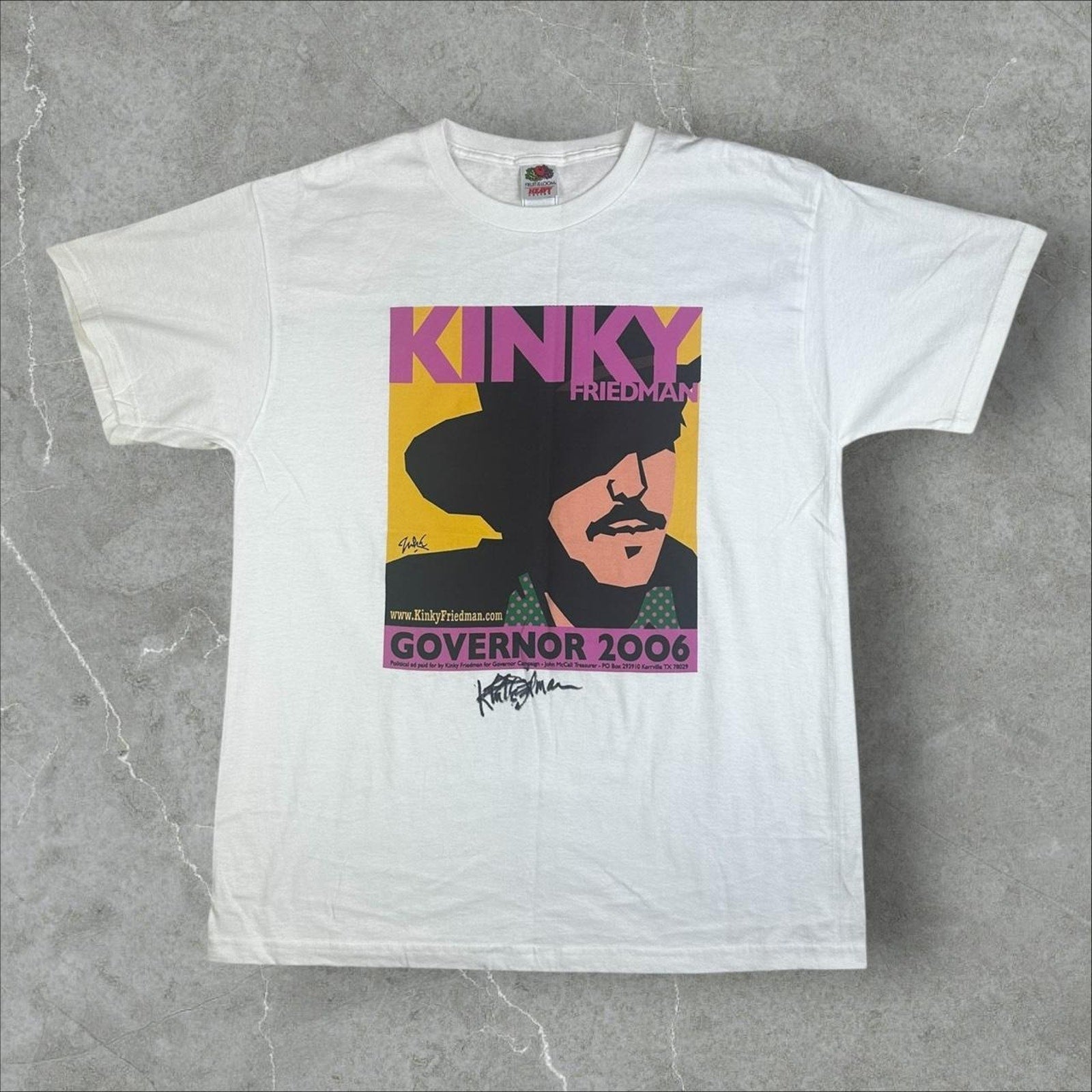 Kinky Friedman for Governor 2006 Vintage Musician | SIGNED
