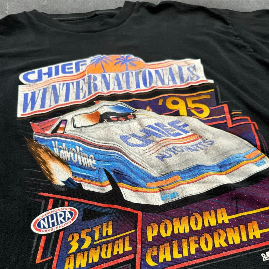 Vintage 1995 NHRA International Houston Racing Tee XL