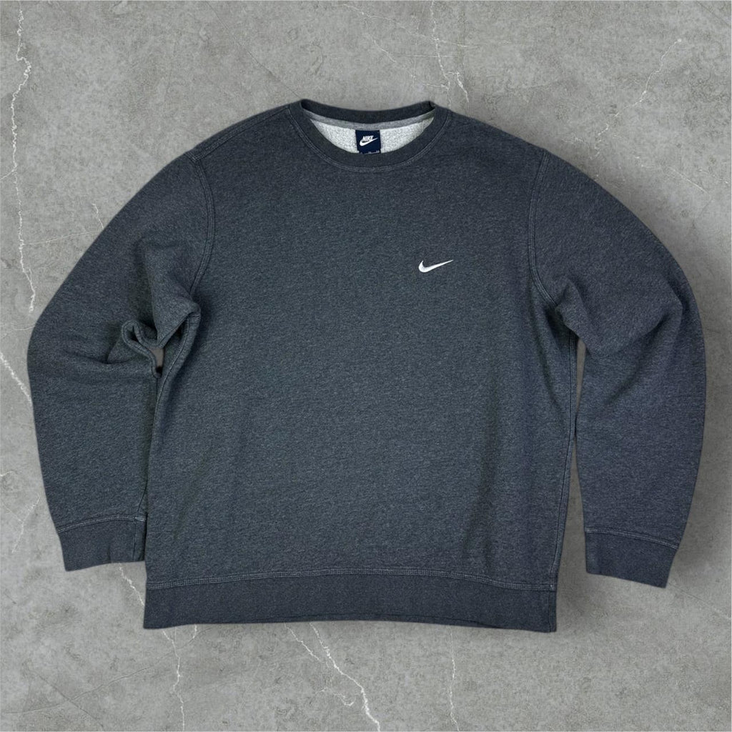 Nike Vintage Late 90s Blue Tag Nike Crewneck grey