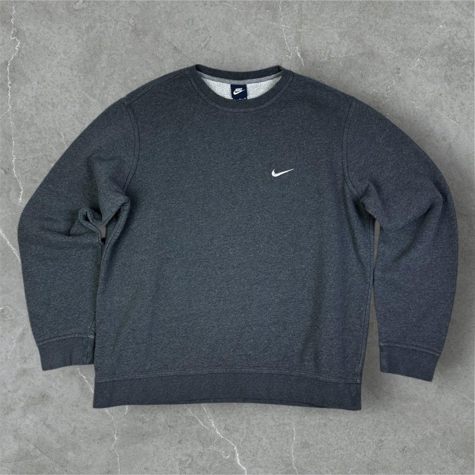 Nike Vintage Late 90s Blue Tag Nike Crewneck grey